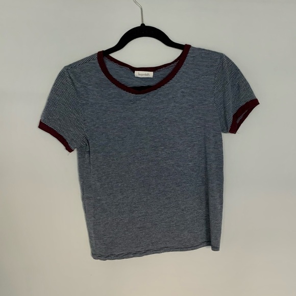SUGARCLOTH CROPPED STRIPED TEE - Picture 2 of 6